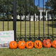 Activists set up their pumpkins outside Gov. John Bel Edwards’ home.